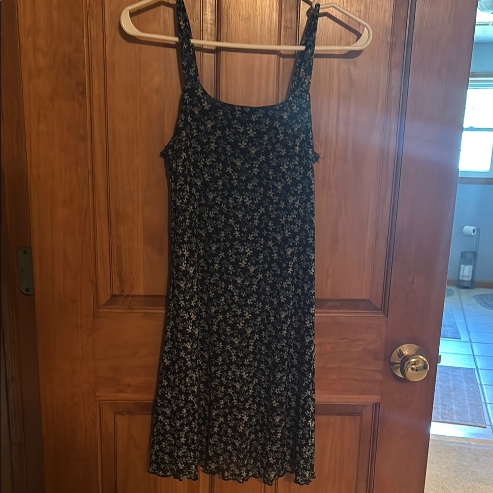 Knitworks Black and White Floral Midi Dress